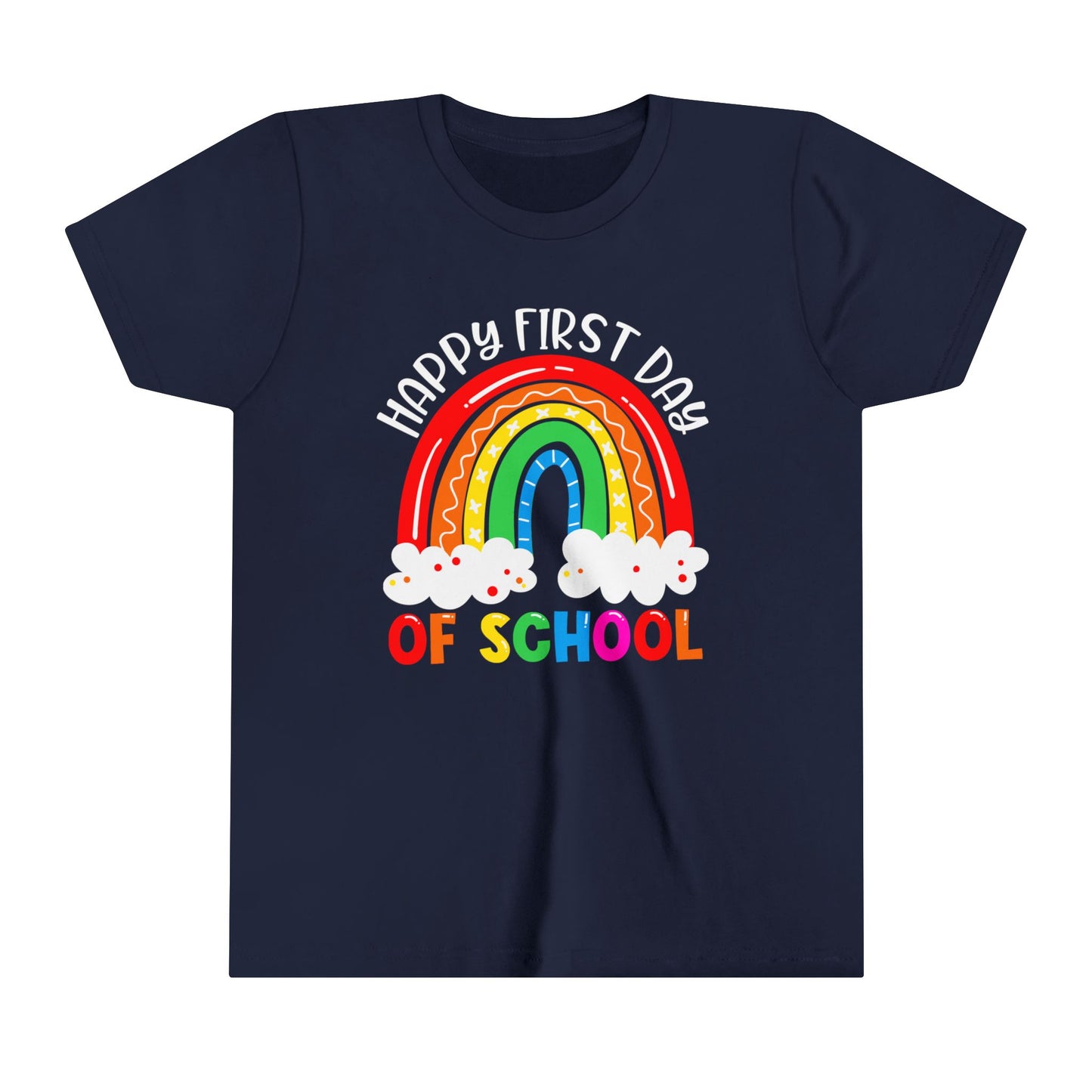 Happy First Day of School Youth Short Sleeve Tee
