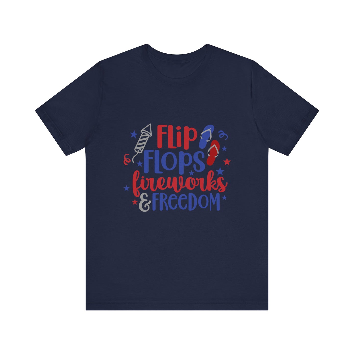 Flip Flops & Fireworks Jersey Short Sleeve Tee