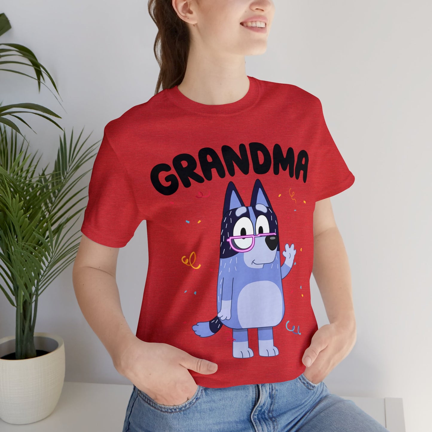 Grandma Bluey Birthday short sleeve Tshirt