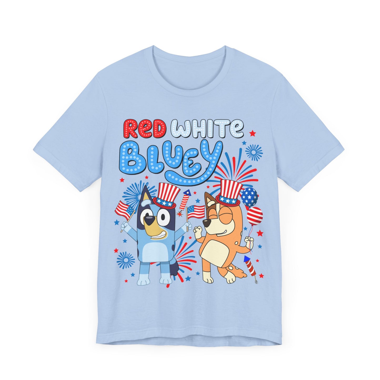 Red, White & Bluey Jersey Short Sleeve Tee