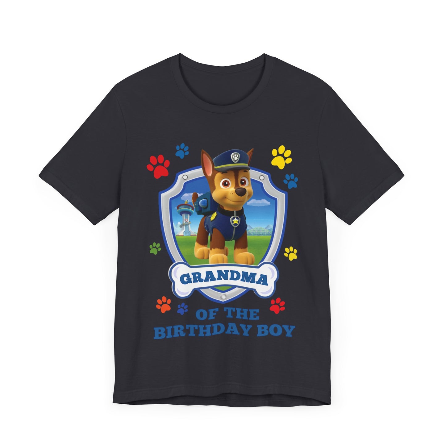 Grandma of the Birthday Boy Jersey Short Sleeve Tee