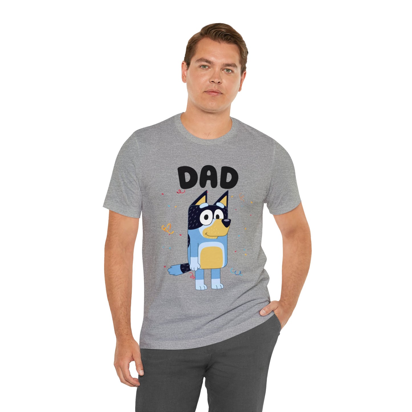 Dad Bluey Birthday Short sleeve Tshirt