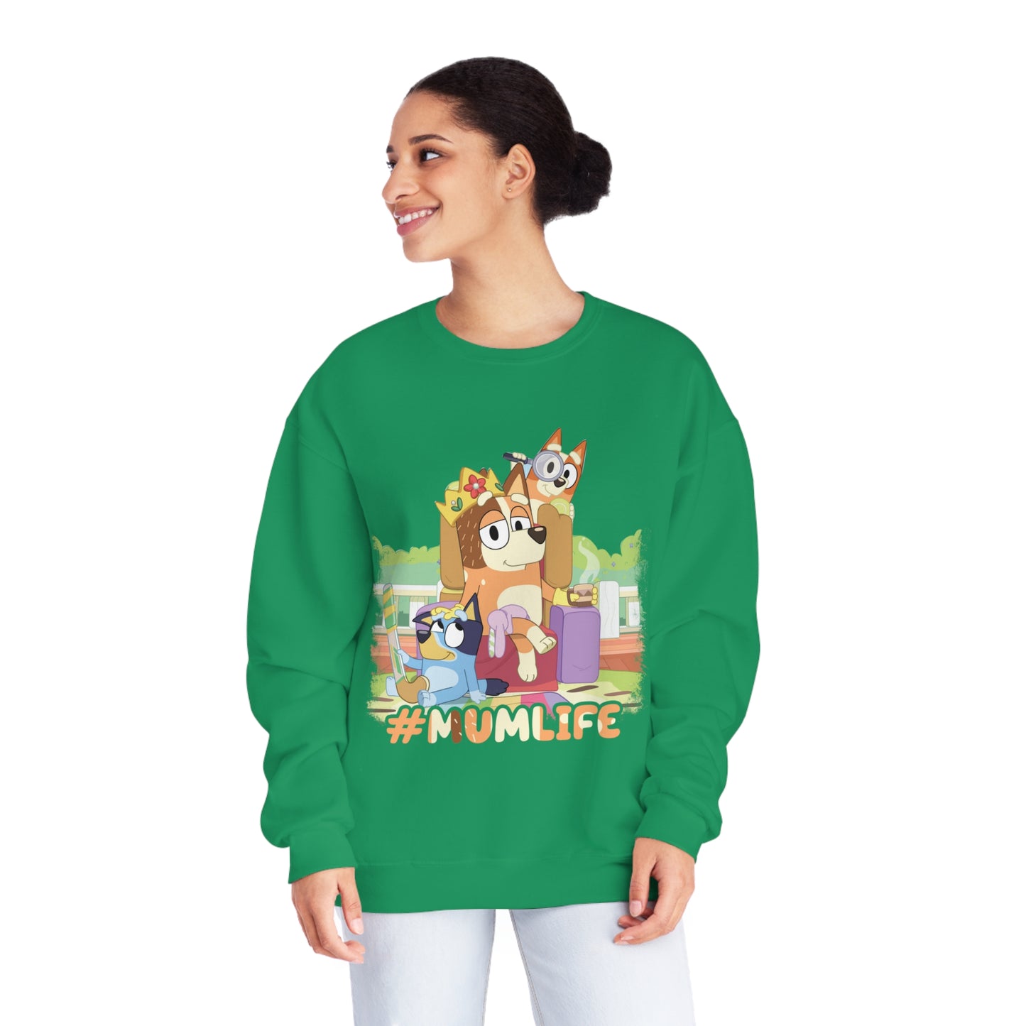 #Mumlife Bluey Crewneck Sweatshirt