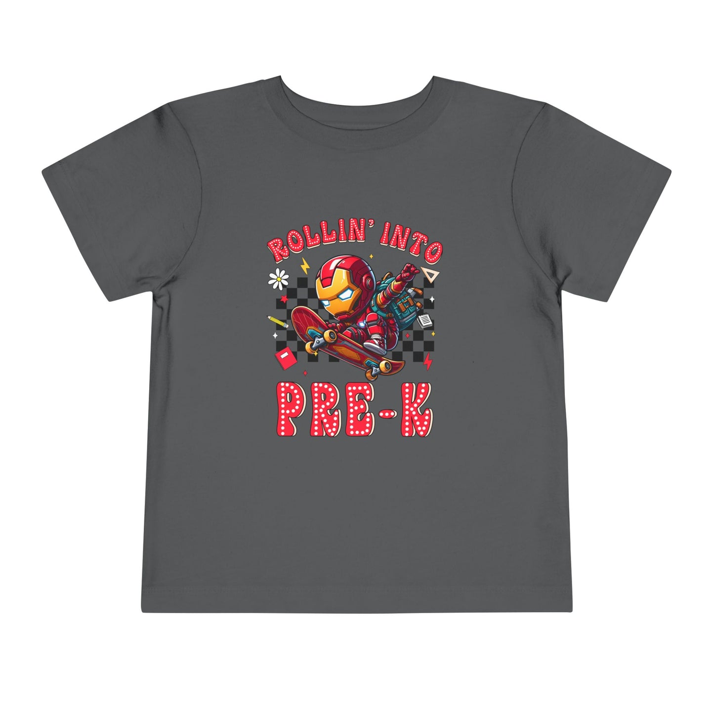 IRON MAN - Rollin' Into Pre-K Toddler Short Sleeve Tee