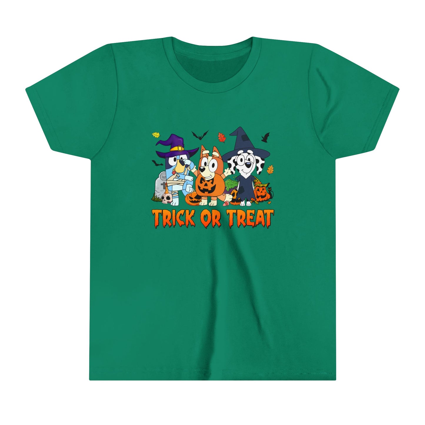 Bluey-Bingo-Chloe Trick or Treat Youth Short Sleeve Tee