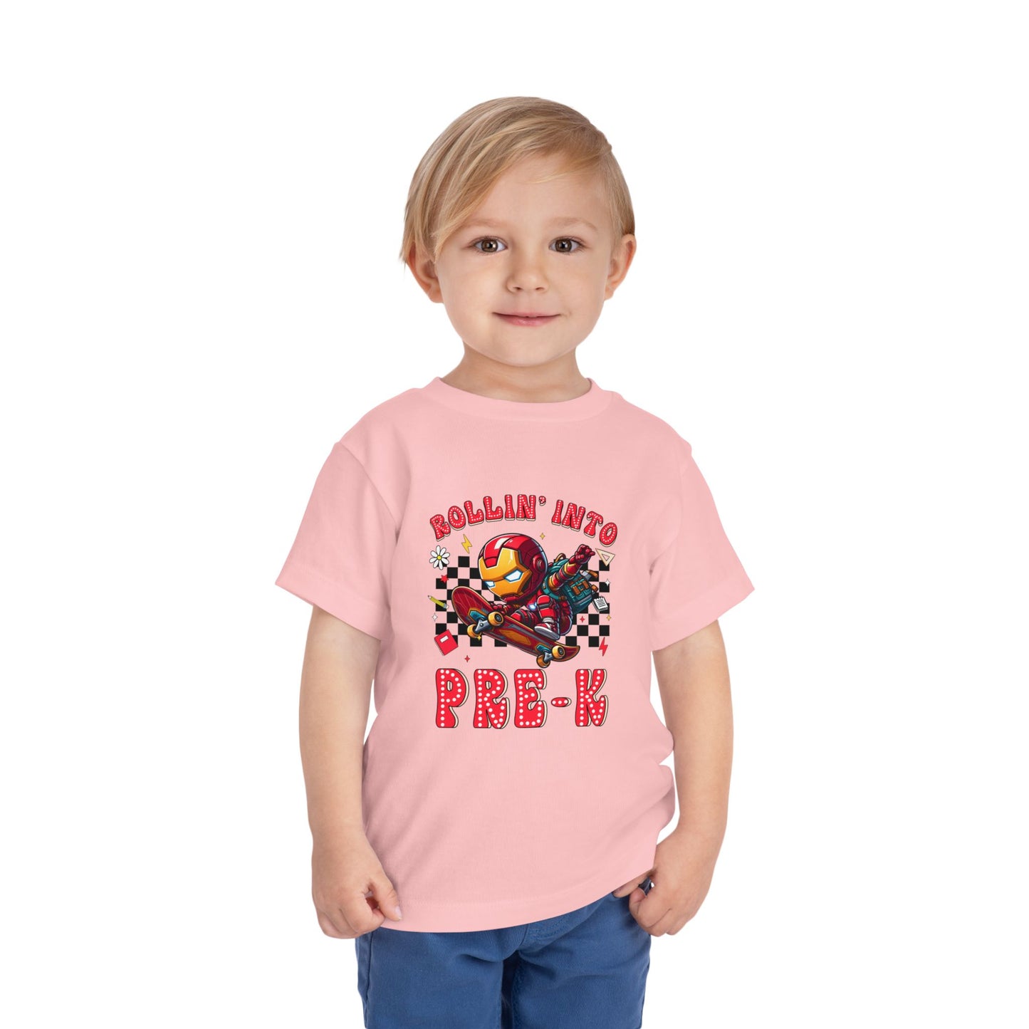 IRON MAN - Rollin' Into Pre-K Toddler Short Sleeve Tee