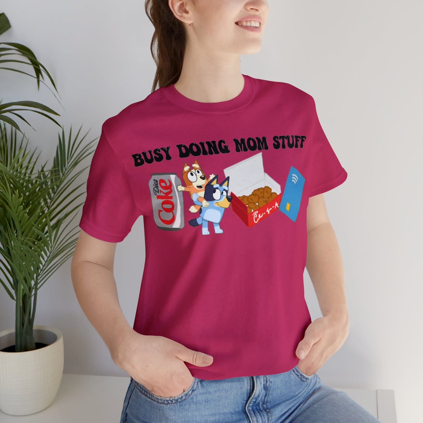 Busy Doing Mom Stuff Short Sleeve Tshirt