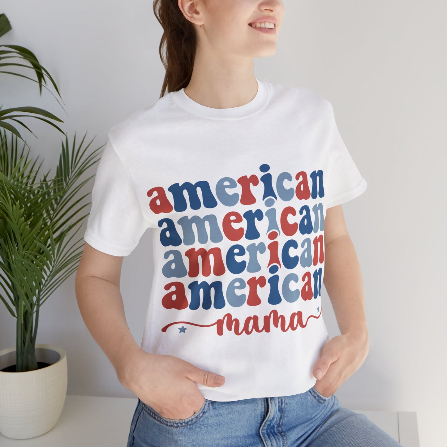American Mama Jersey Short Sleeve Tee