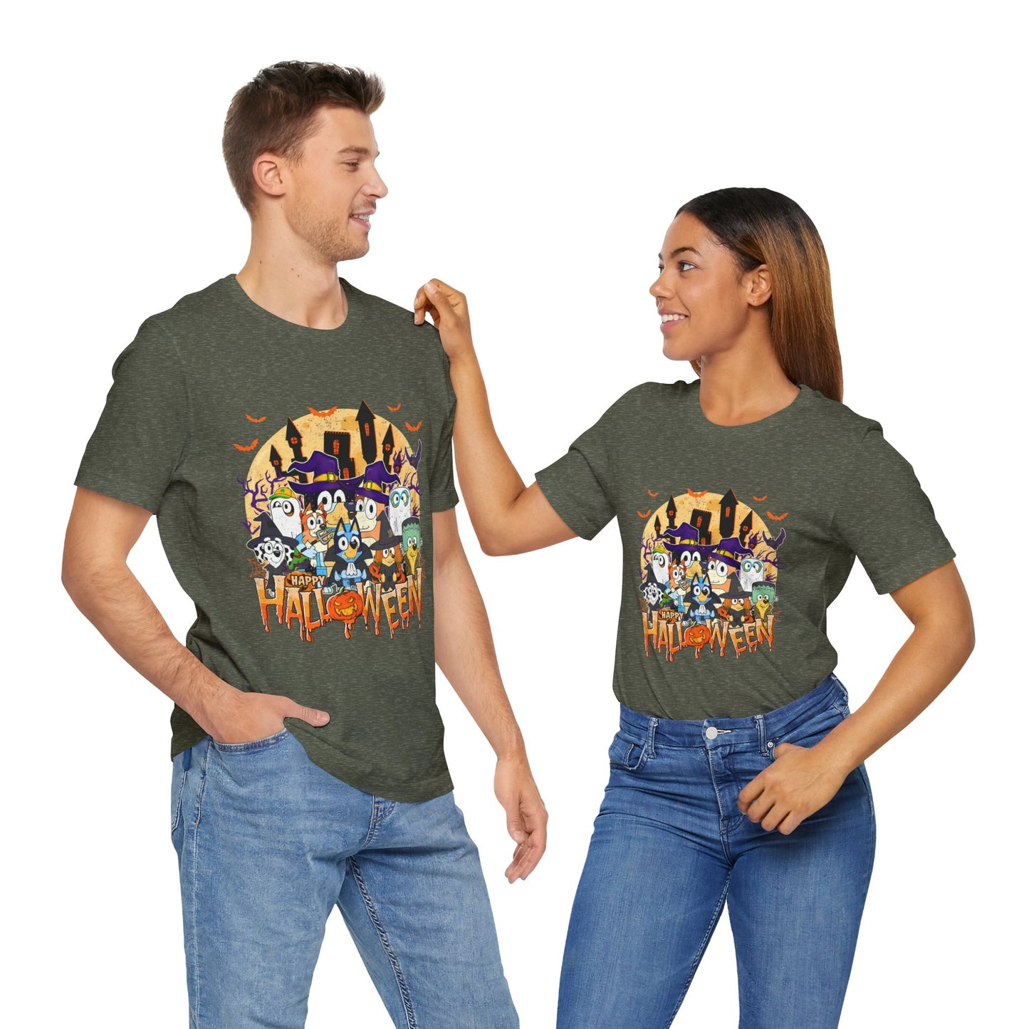Happy Halloween Jersey Short Sleeve Tee