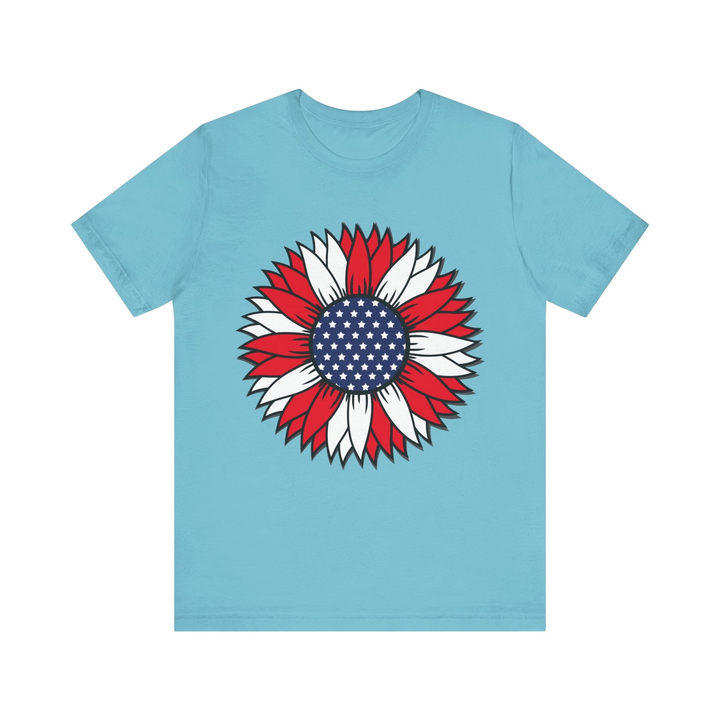 American Sunflower Jersey Short Sleeve Tee