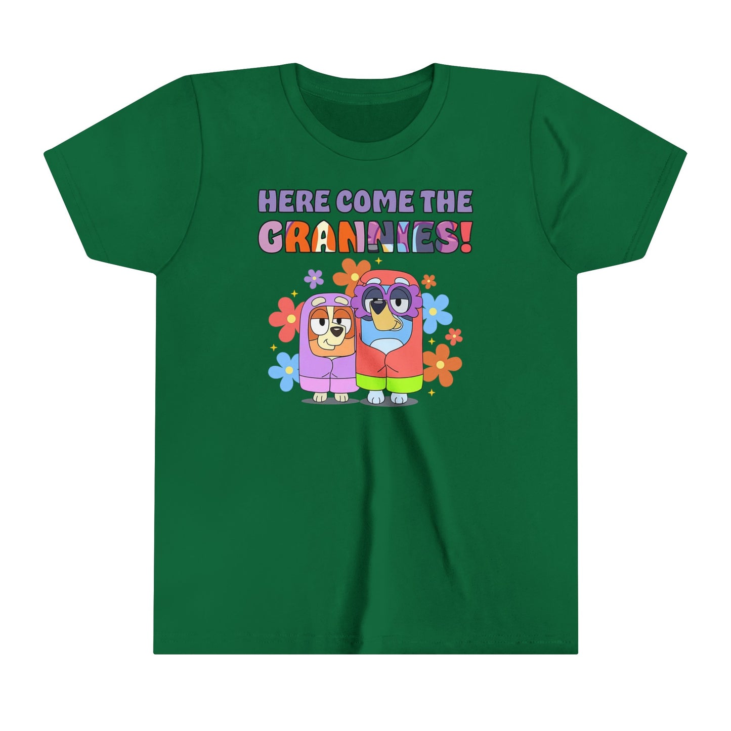 Here Come the Grannies Youth Short Sleeve Tshirt