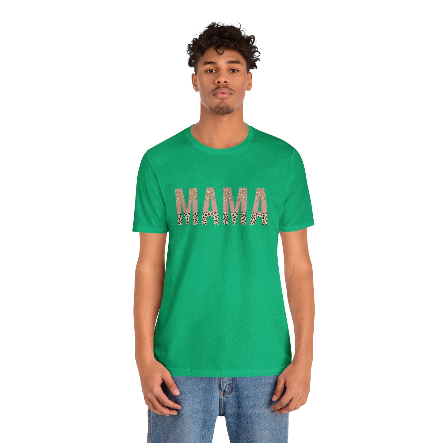 MAMA Leopard print short sleeve tshirt