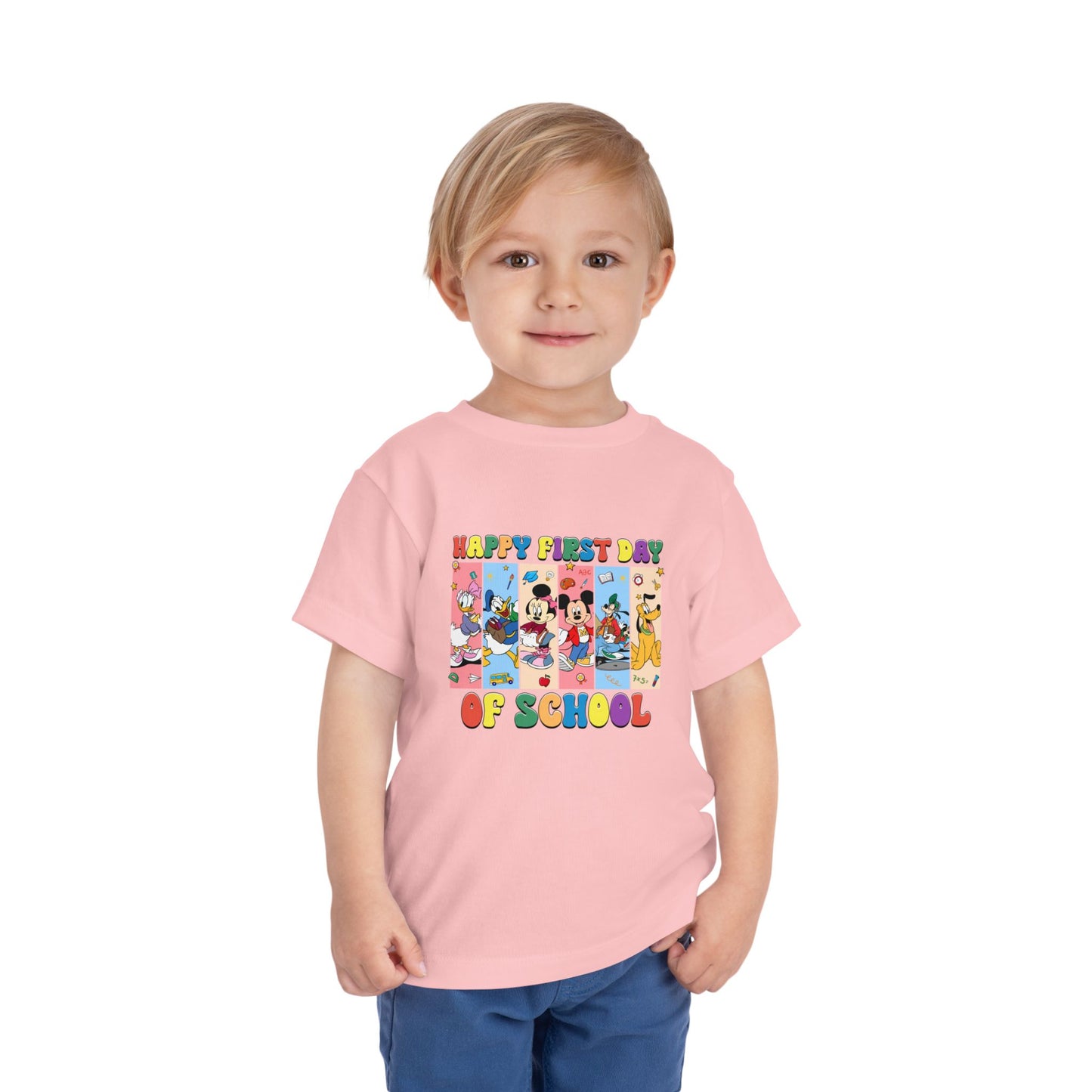 Happy First Day of School Toddler Short Sleeve Tee