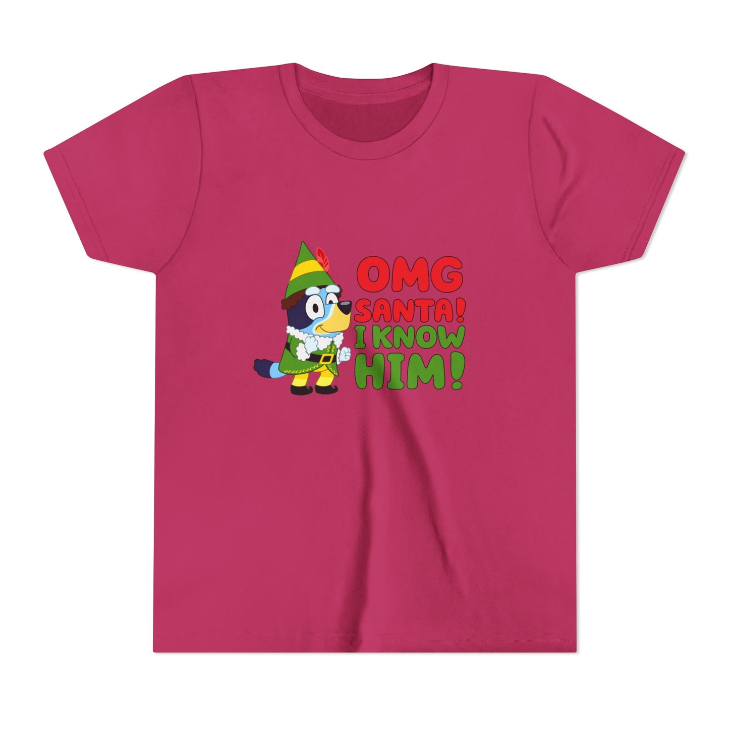 OMG Santa I know him Youth Short Sleeve Tee