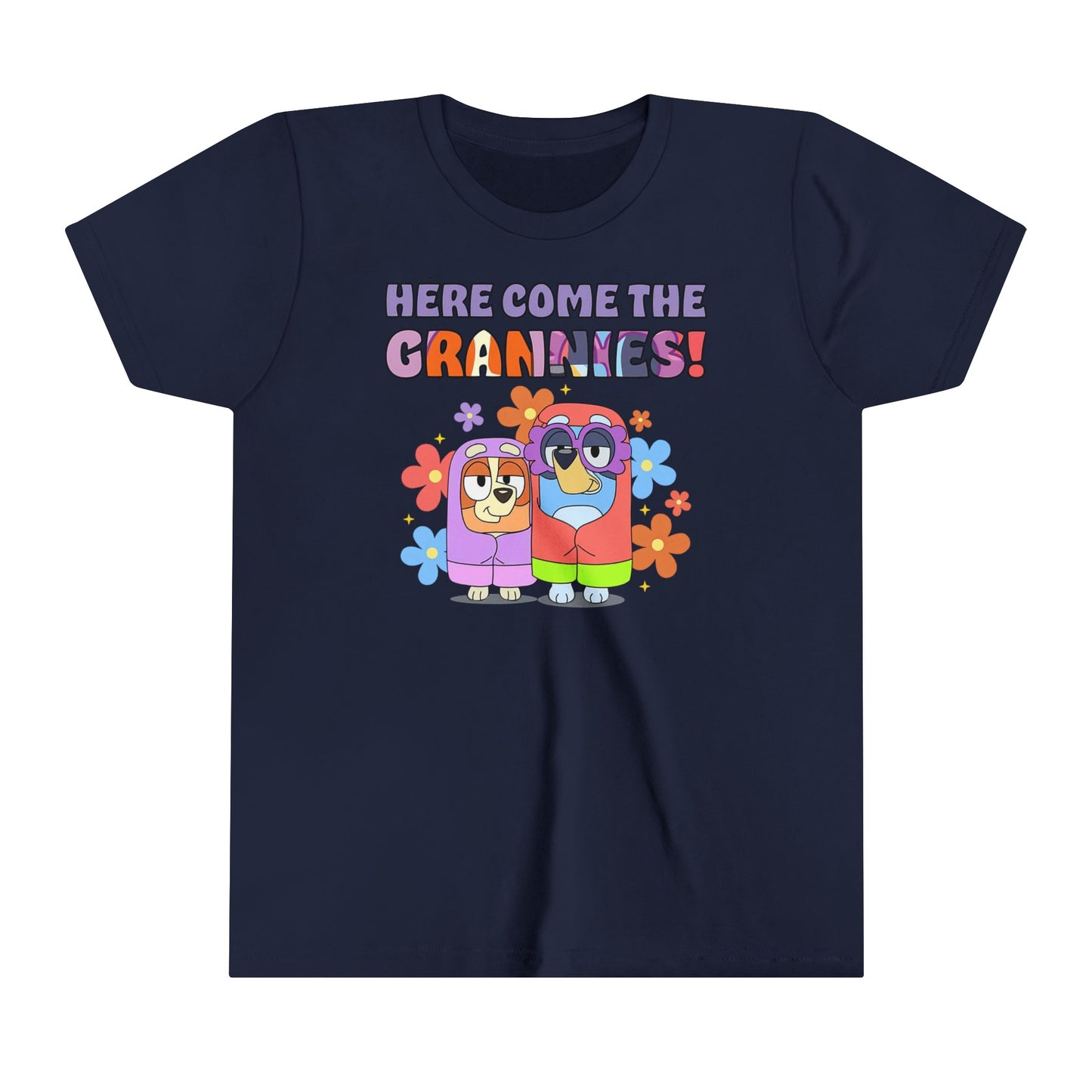 Here Come the Grannies Youth Short Sleeve Tshirt