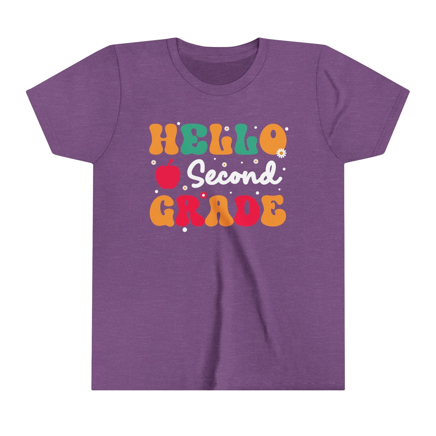 Hello Second Grade Youth Short Sleeve Tee