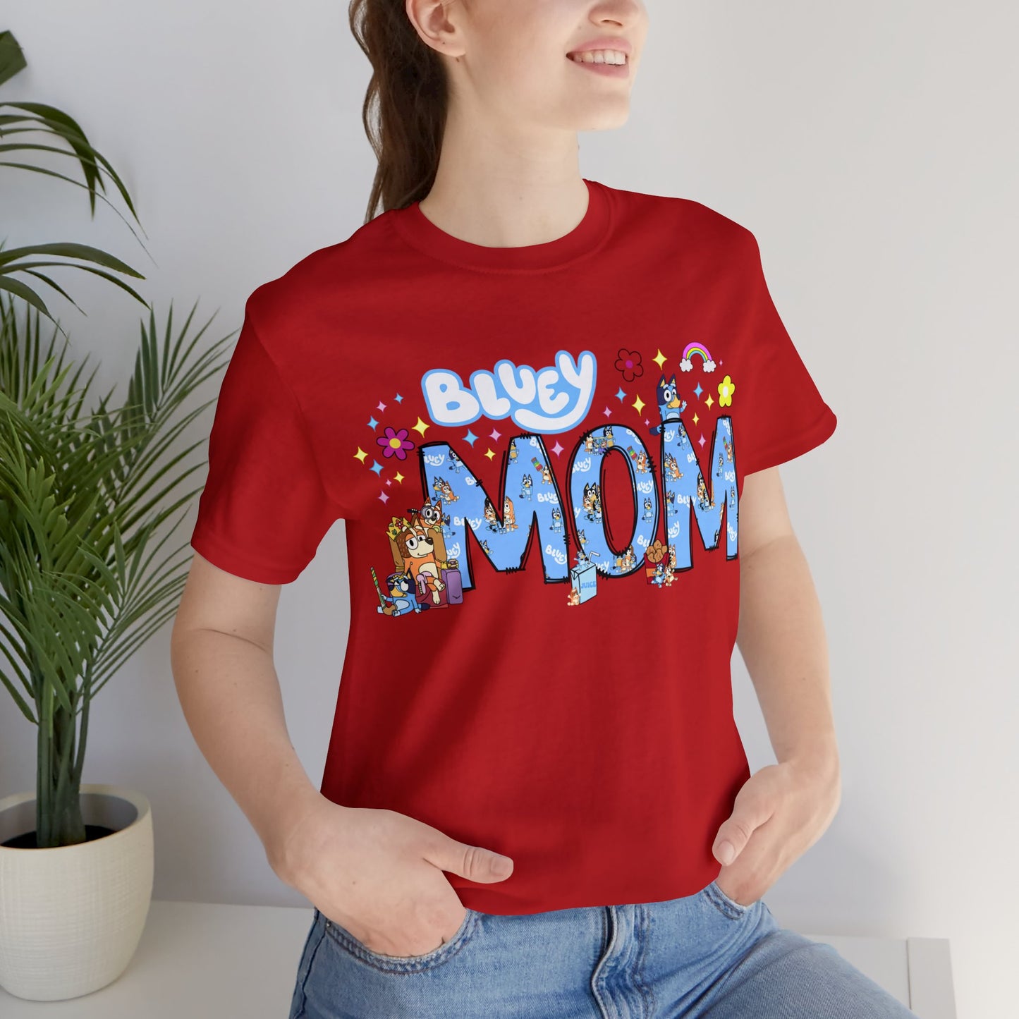 BLUEY MOM AFFIRMATIONS short sleeve tshirt