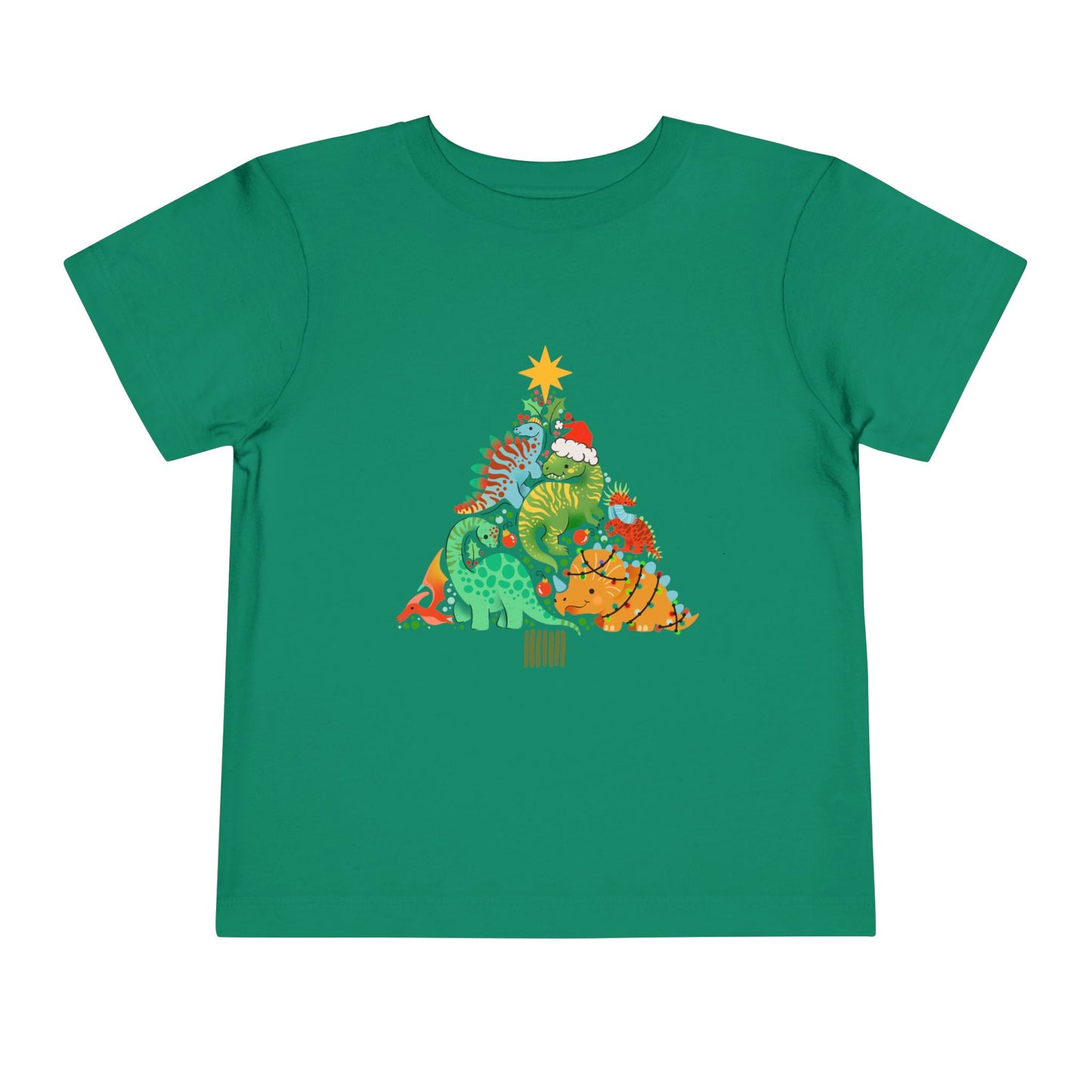 Dino christmas Toddler Short Sleeve Tee