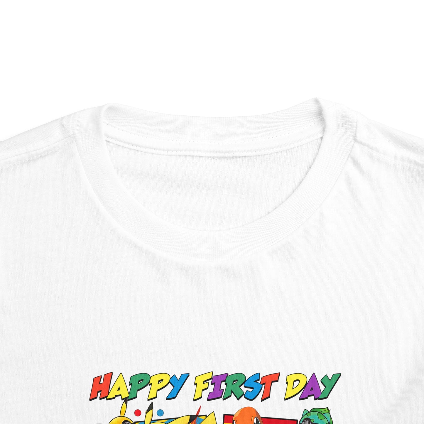 Happy First Day of School Toddler Short Sleeve Tee