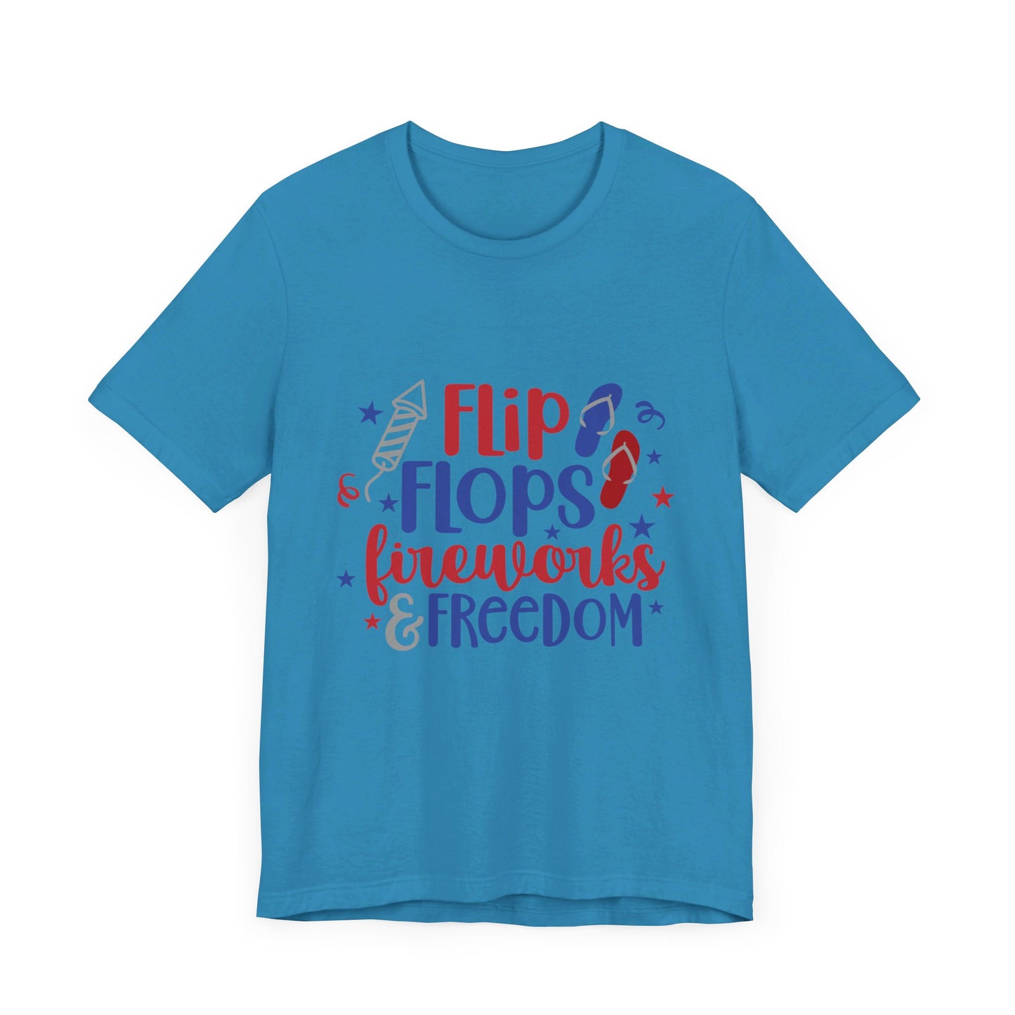 Flip Flops & Fireworks Jersey Short Sleeve Tee