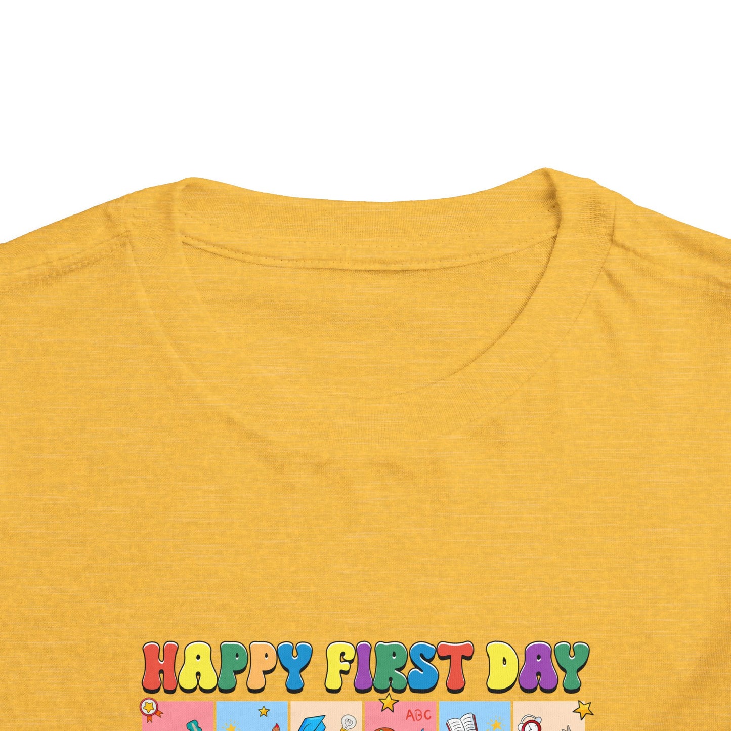 Happy First Day of School Toddler Short Sleeve Tee