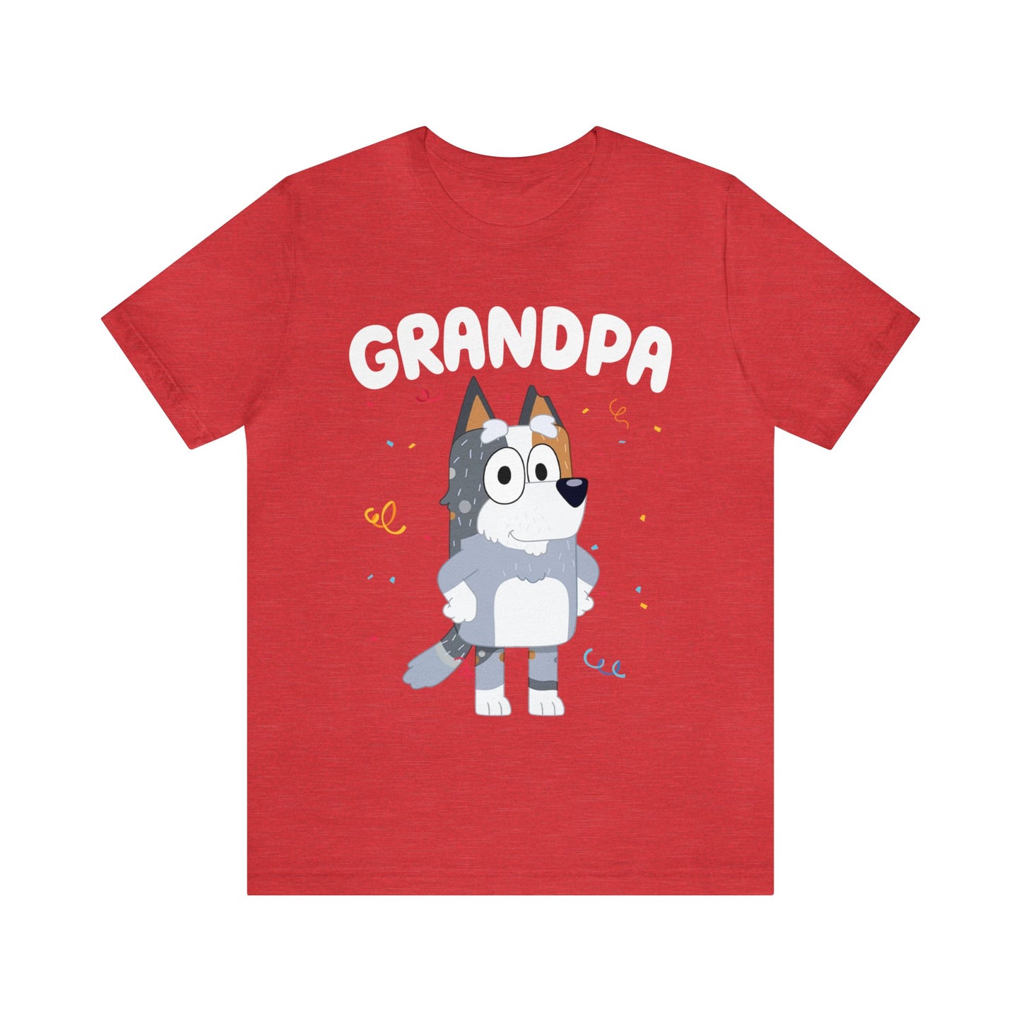 Grandpa Bluey Birthday Short sleeve Tshirt