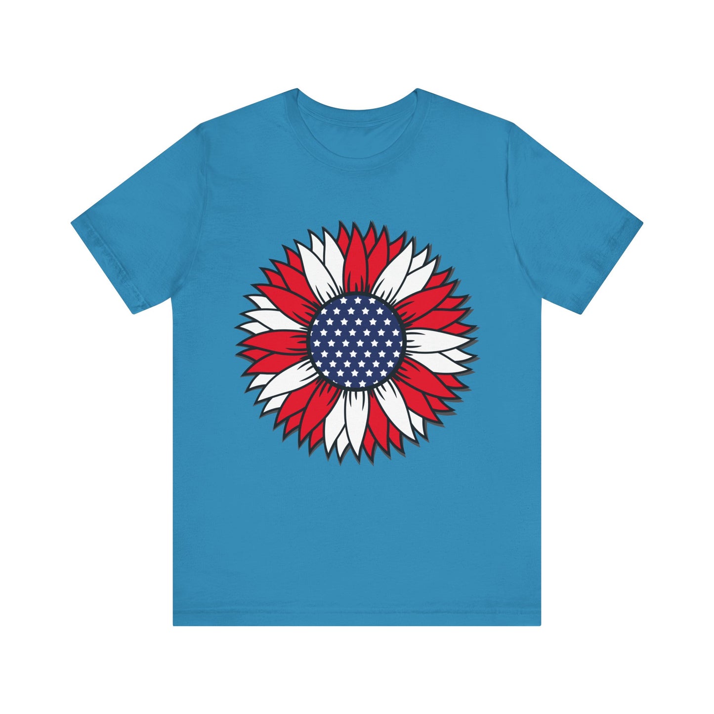 American Sunflower Jersey Short Sleeve Tee