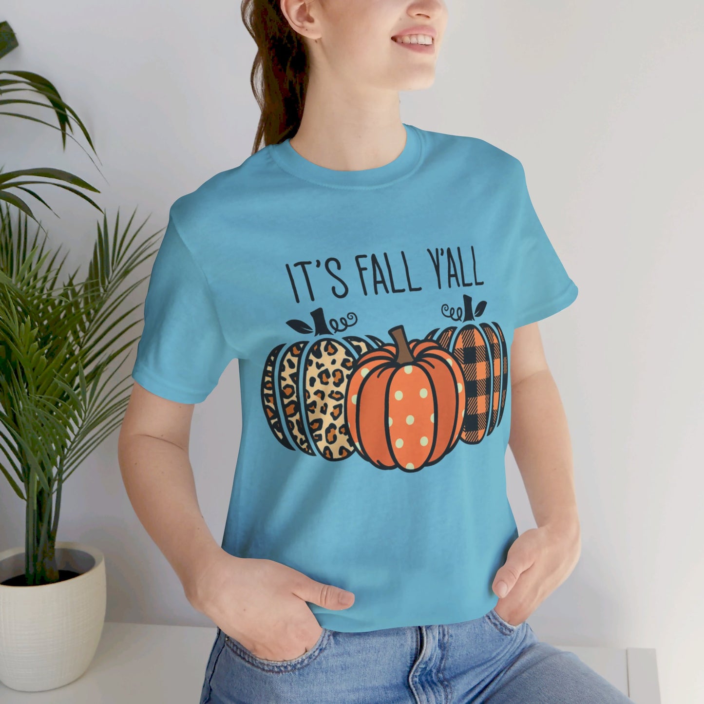 It's Fall Ya'll Jersey Short Sleeve Tee