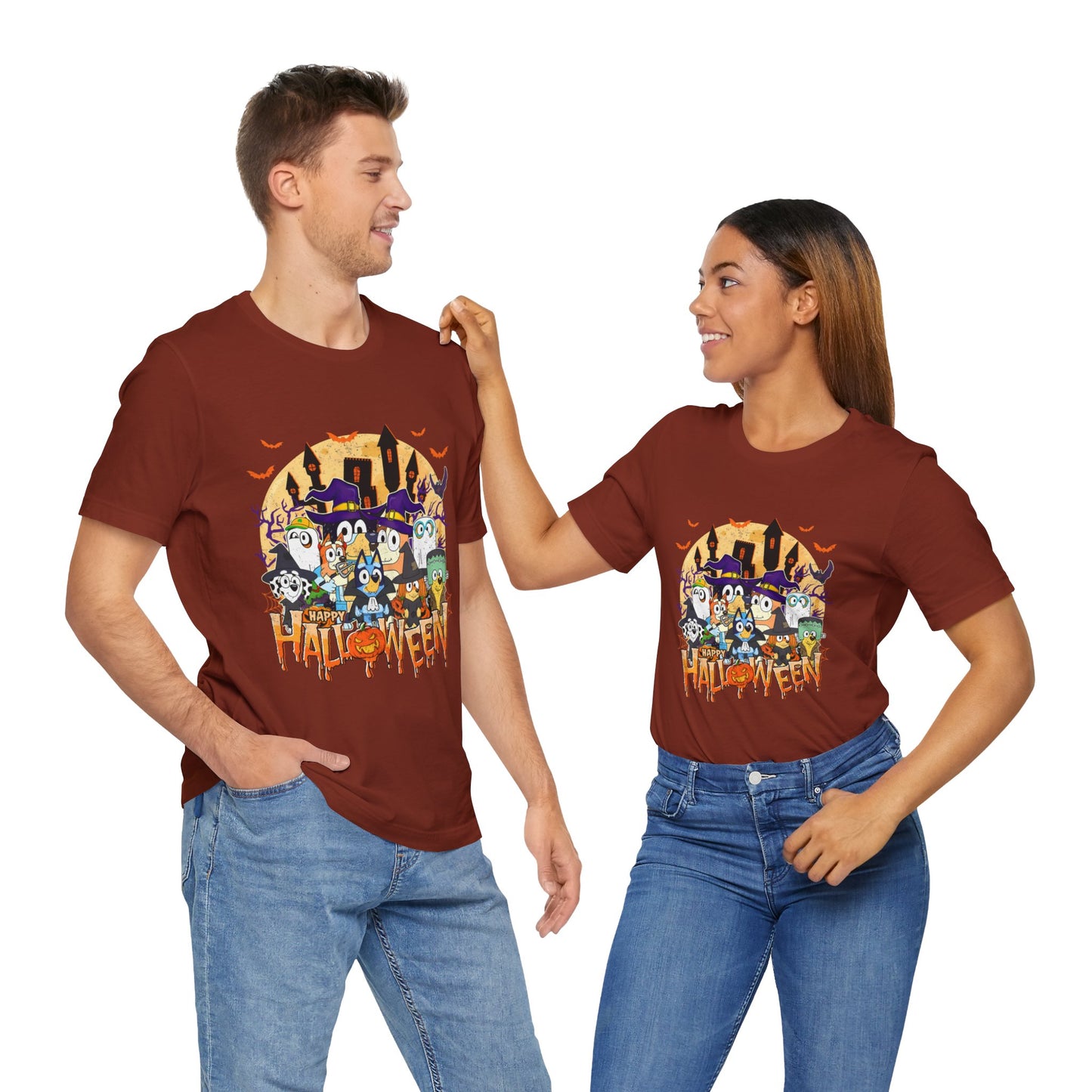 Happy Halloween Jersey Short Sleeve Tee