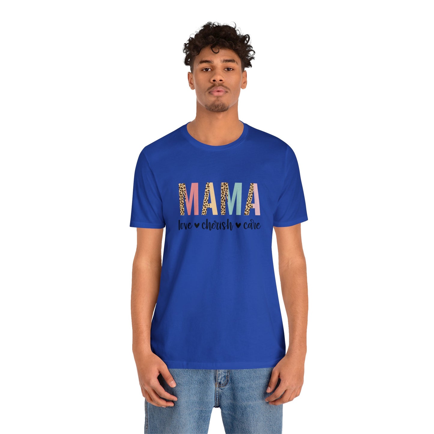 MAMA Leopard print short sleeve tshirt