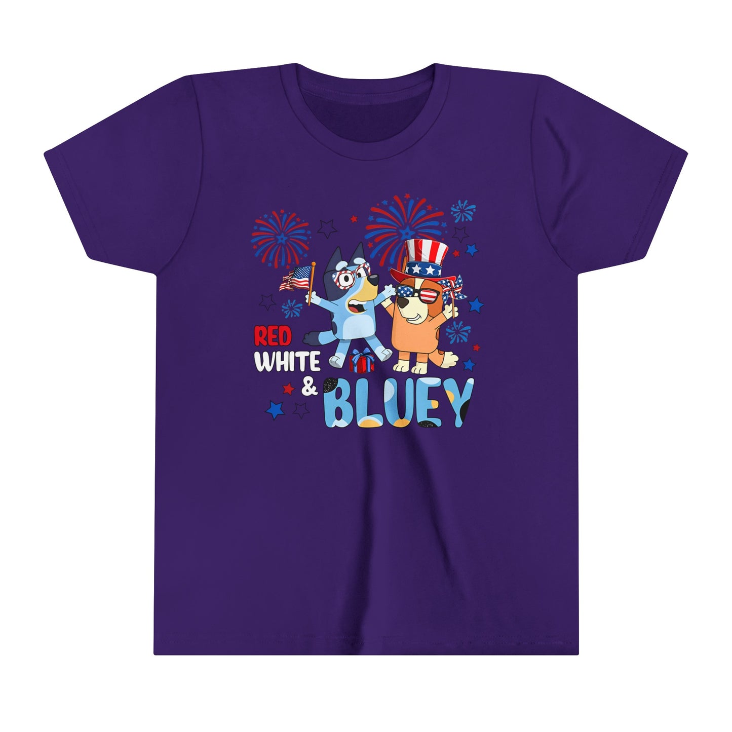 Red, white & Bluey Youth Short Sleeve Tee