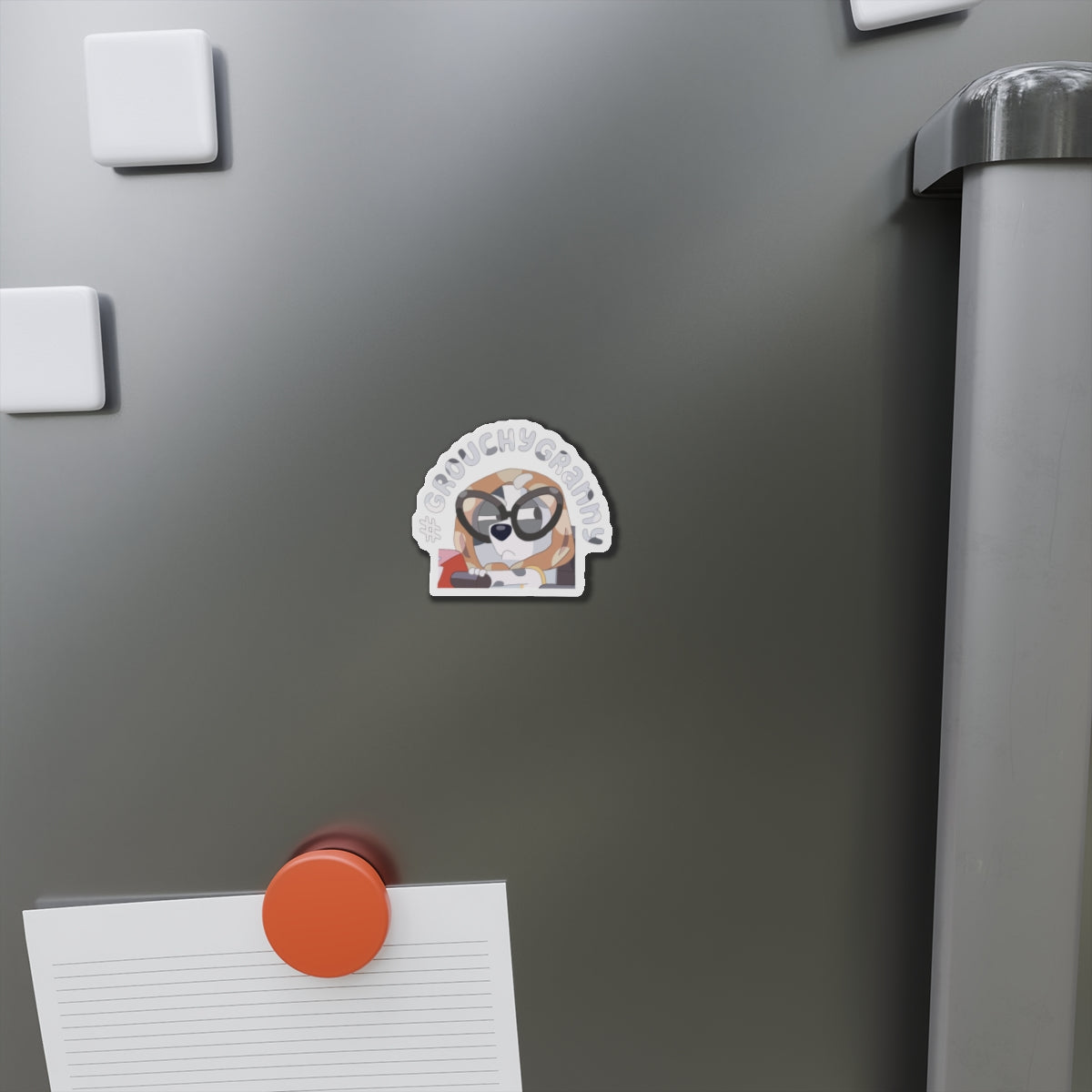 Grouchy Granny Die-Cut Magnets