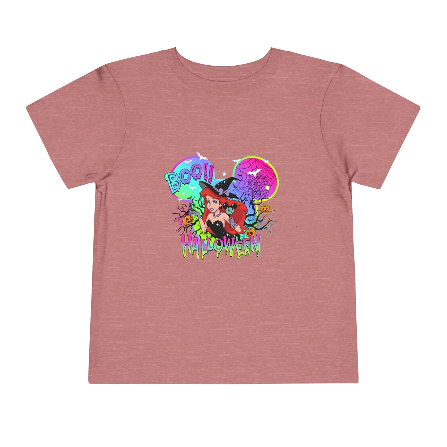 Ariel Boo! Halloween Toddler Short Sleeve Tee
