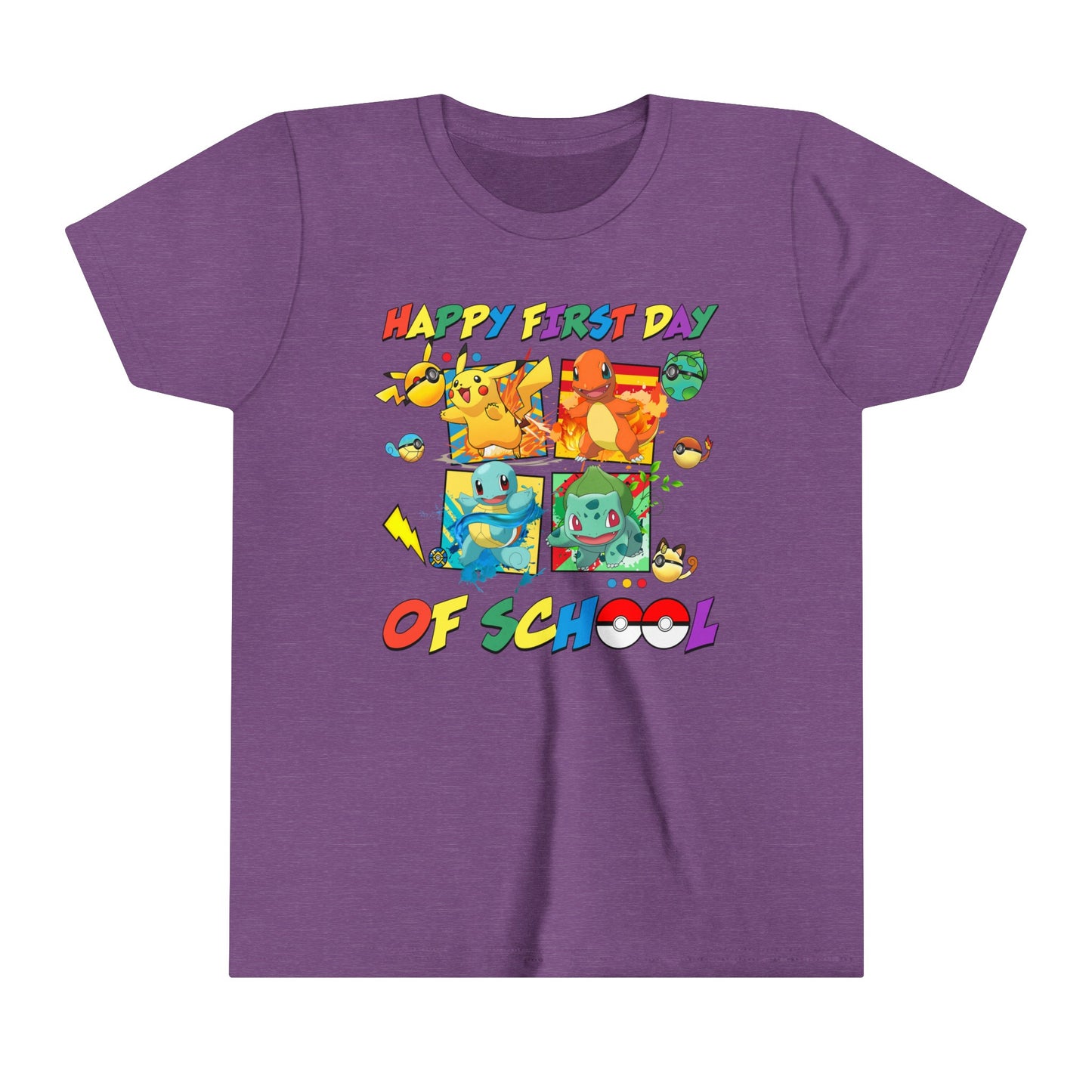 Happy First Day of School Youth Short Sleeve Tee