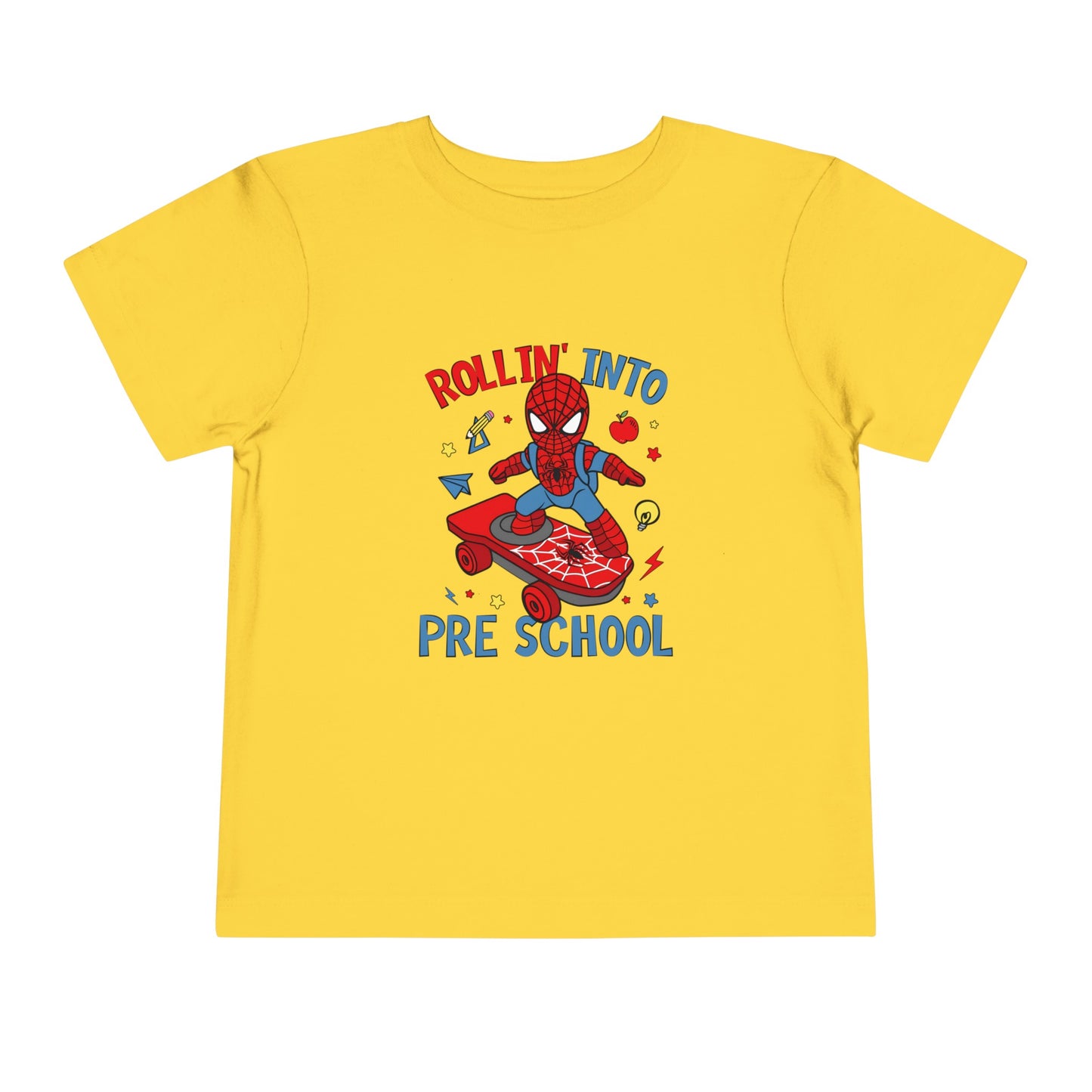Rollin' Into Preschool Toddler Short Sleeve Tee