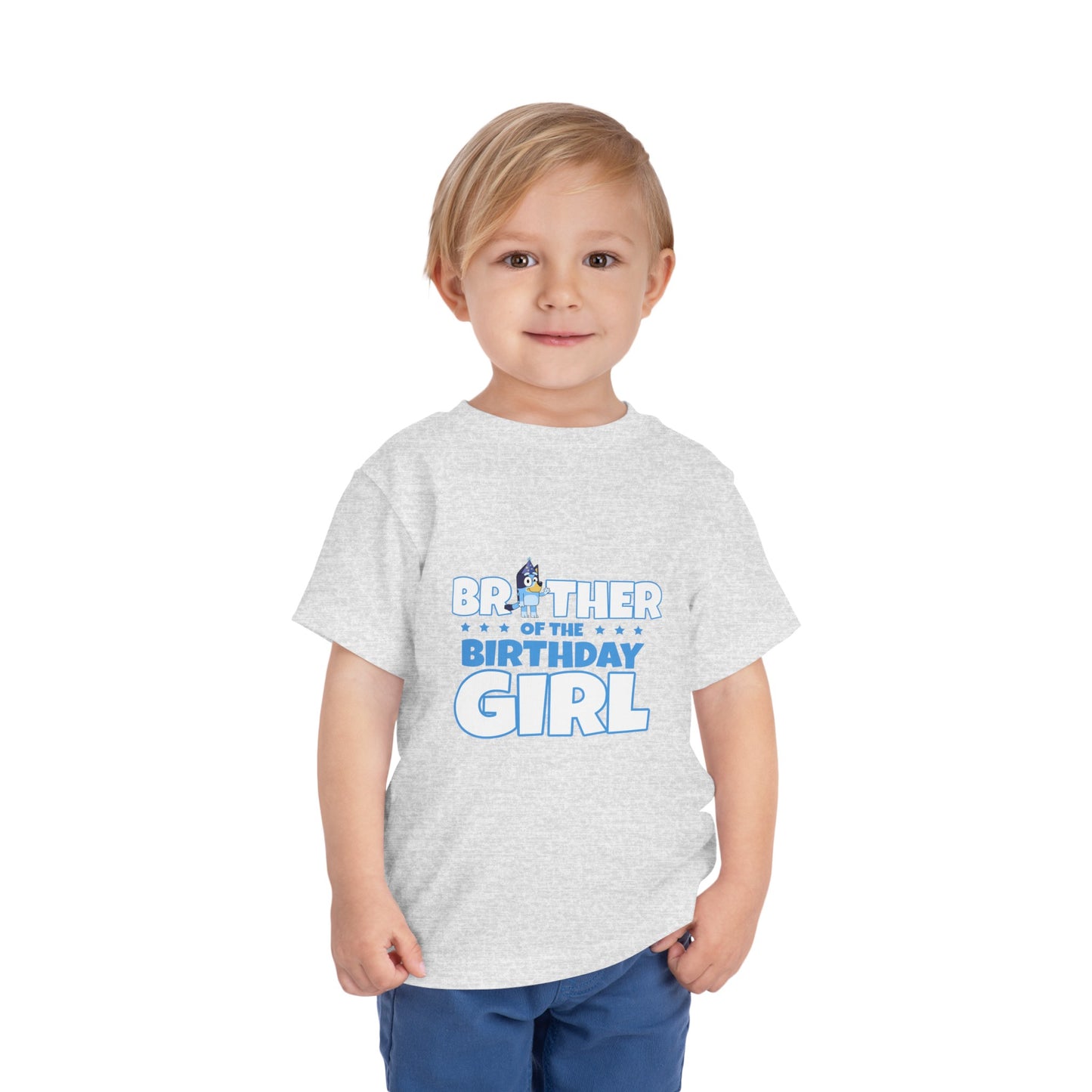 Brother of the Birthday Girl Toddler Short Sleeve Tee