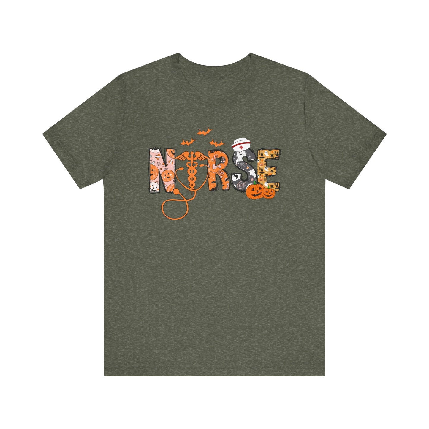Nurse Halloween Jersey Short Sleeve Tee