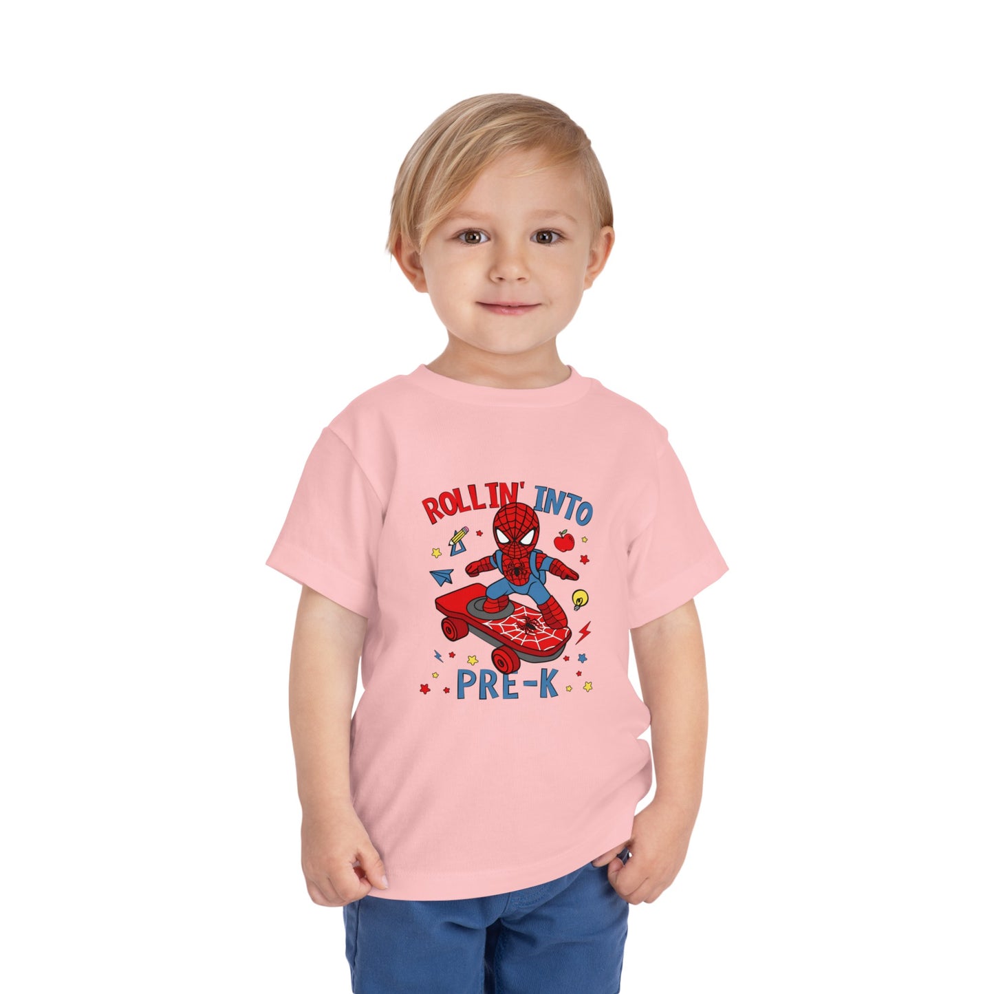 Rollin' Into Pre-K Toddler Short Sleeve Tee