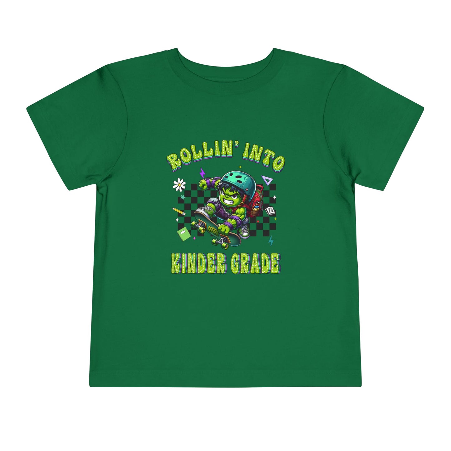 HULK - Rollin' Into Kinder Grade Toddler Short Sleeve Tee