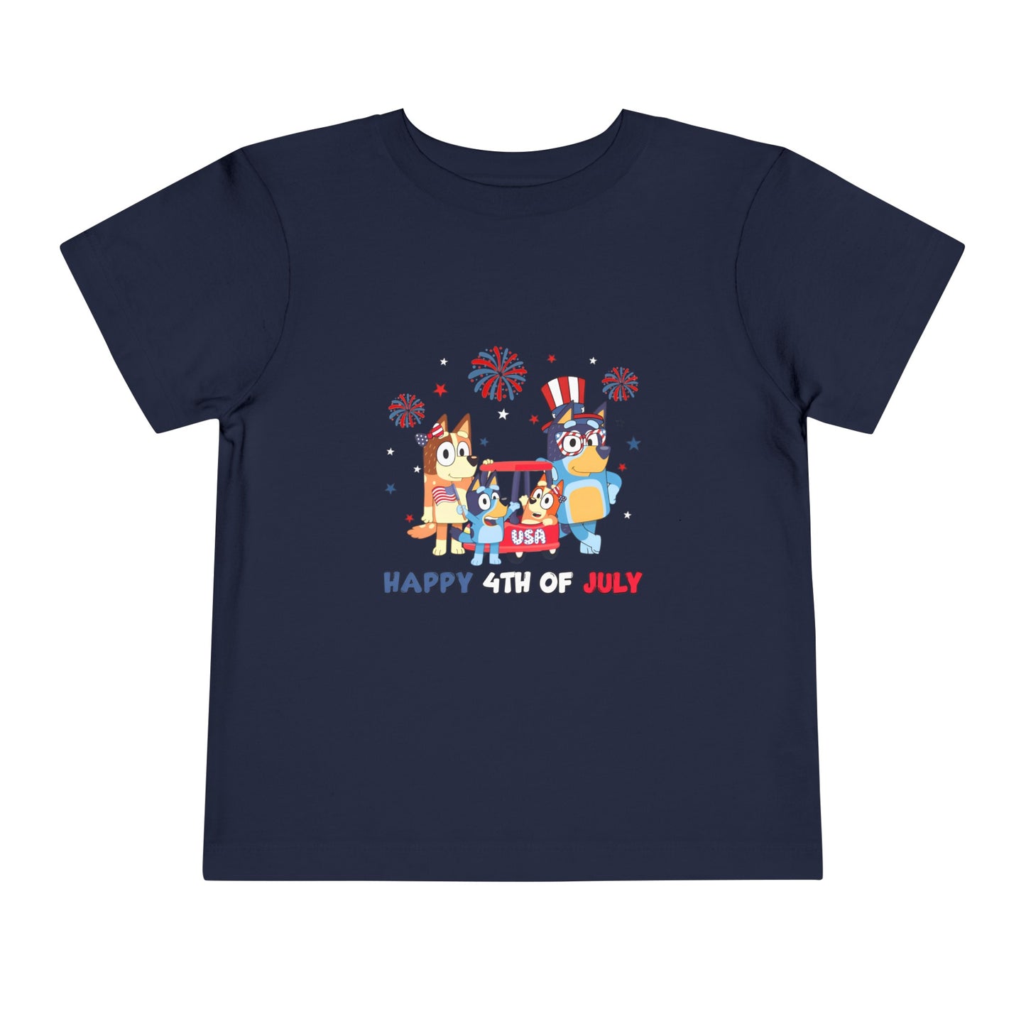 Happy 4th of July Toddler Short Sleeve Tee