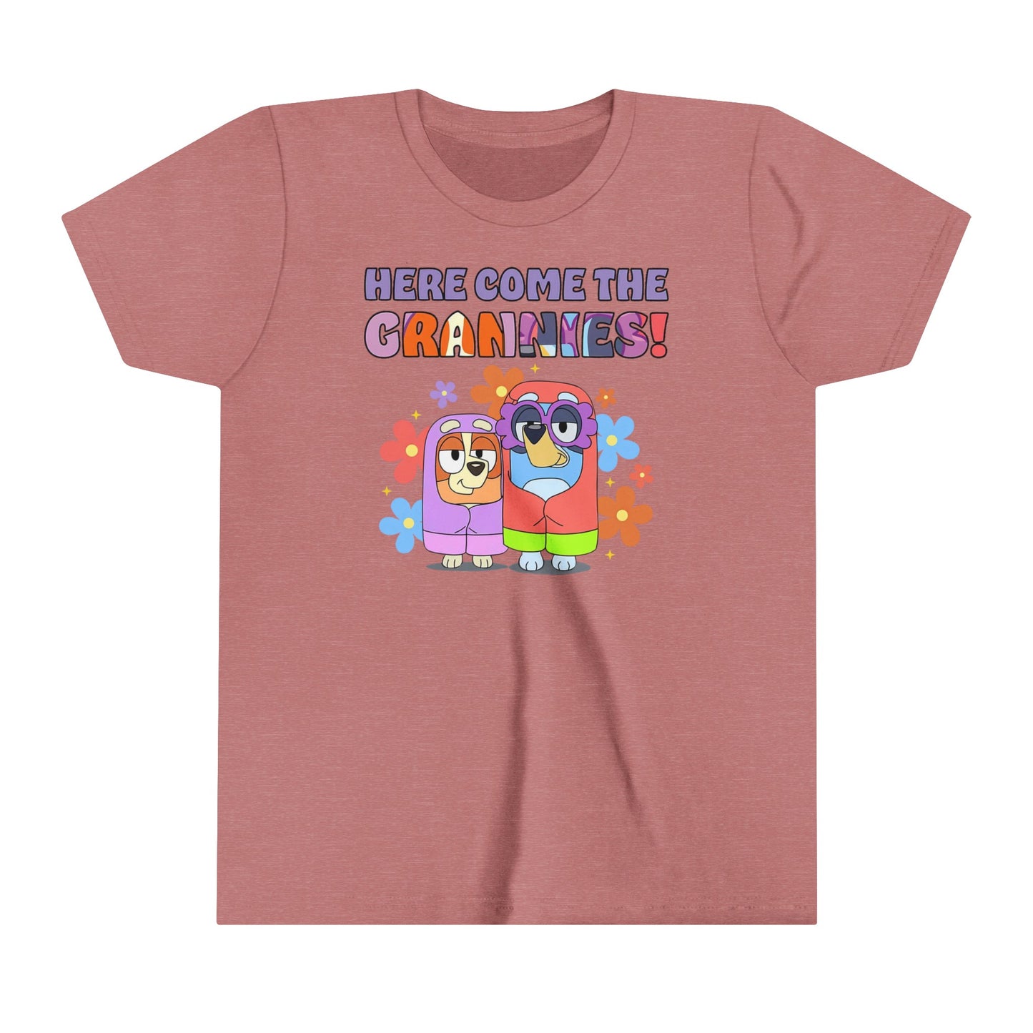 Here Come the Grannies Youth Short Sleeve Tshirt