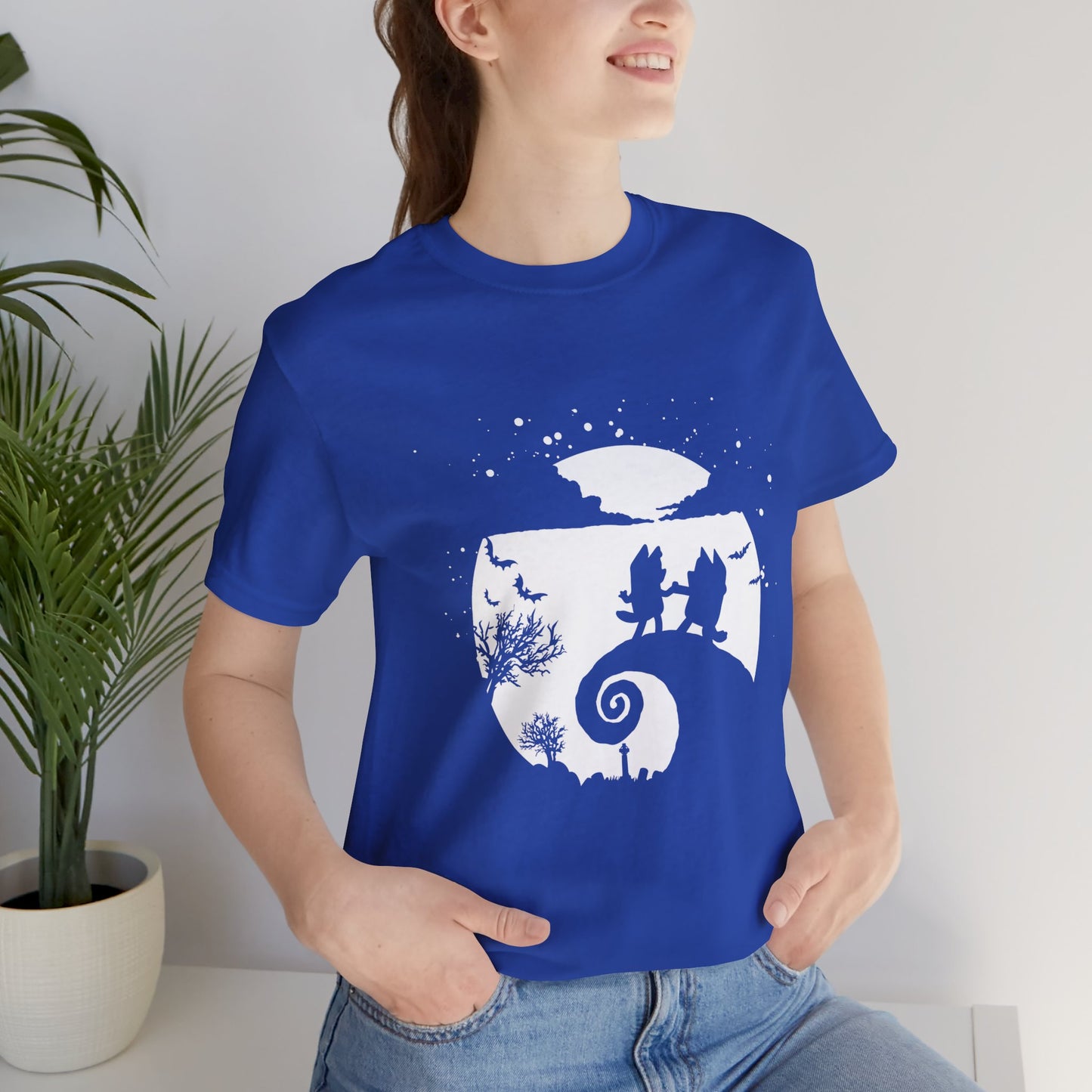 Bluey Nightmare Before Chistmas Jersey Short Sleeve Tee
