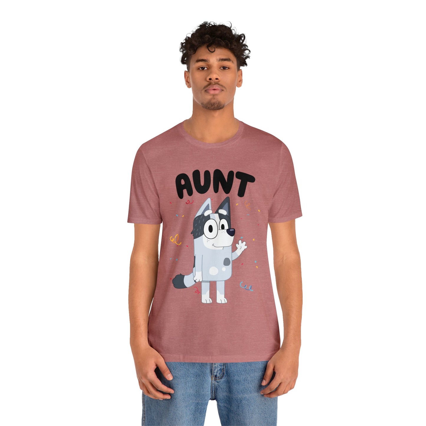 Aunt Bluey Birthday short sleeve Tshirt