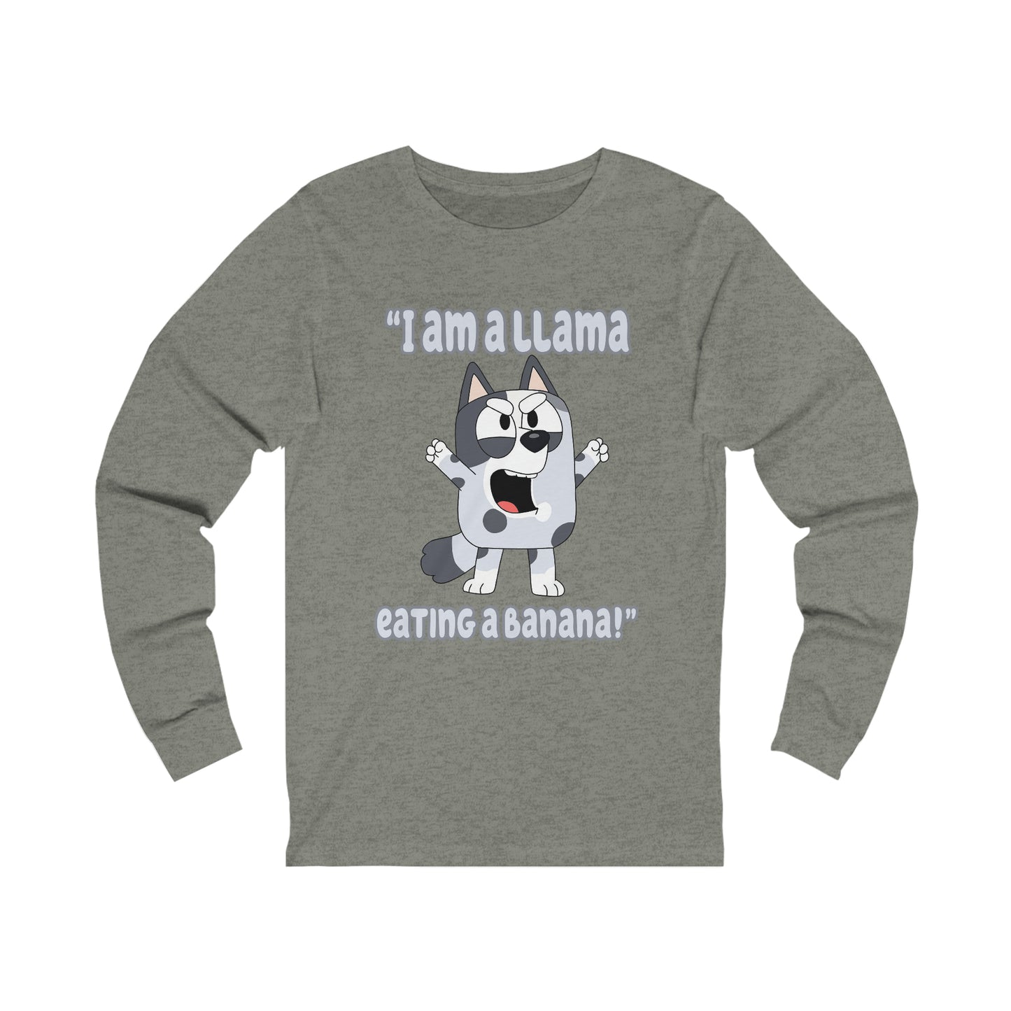 I am a llama eating a banana Long Sleeve Tshirt