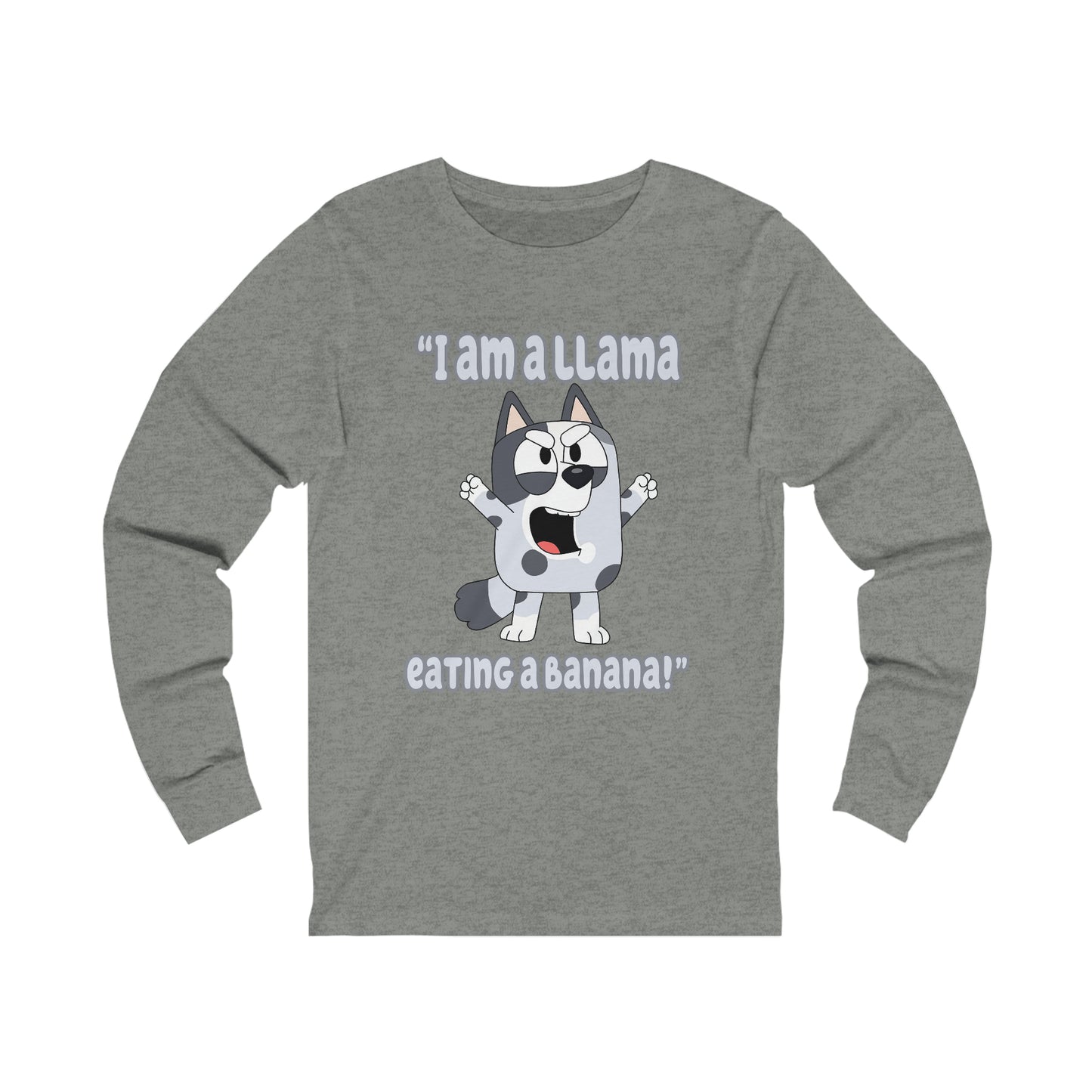 I am a llama eating a banana Long Sleeve Tshirt