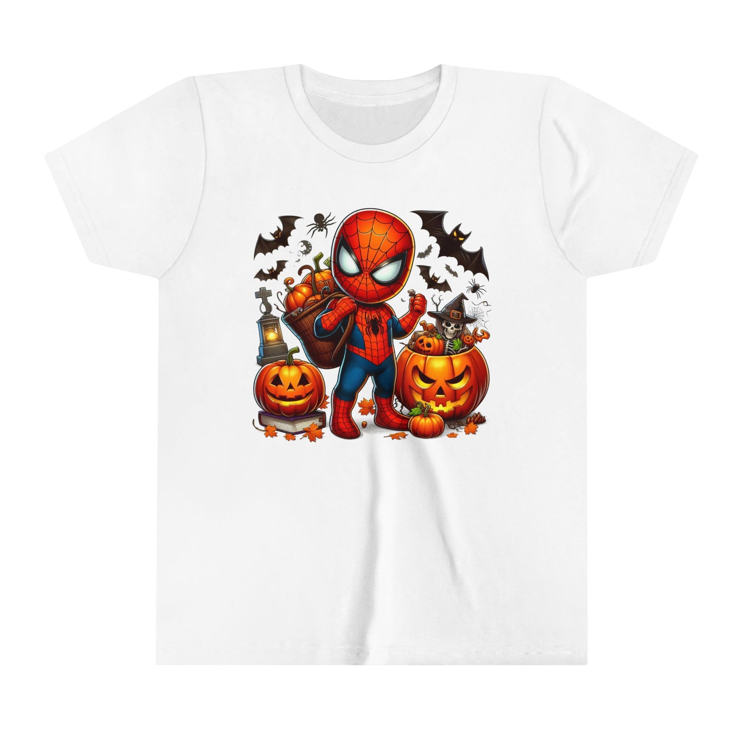 Spiderman Trick or Treat Youth Short Sleeve Tee