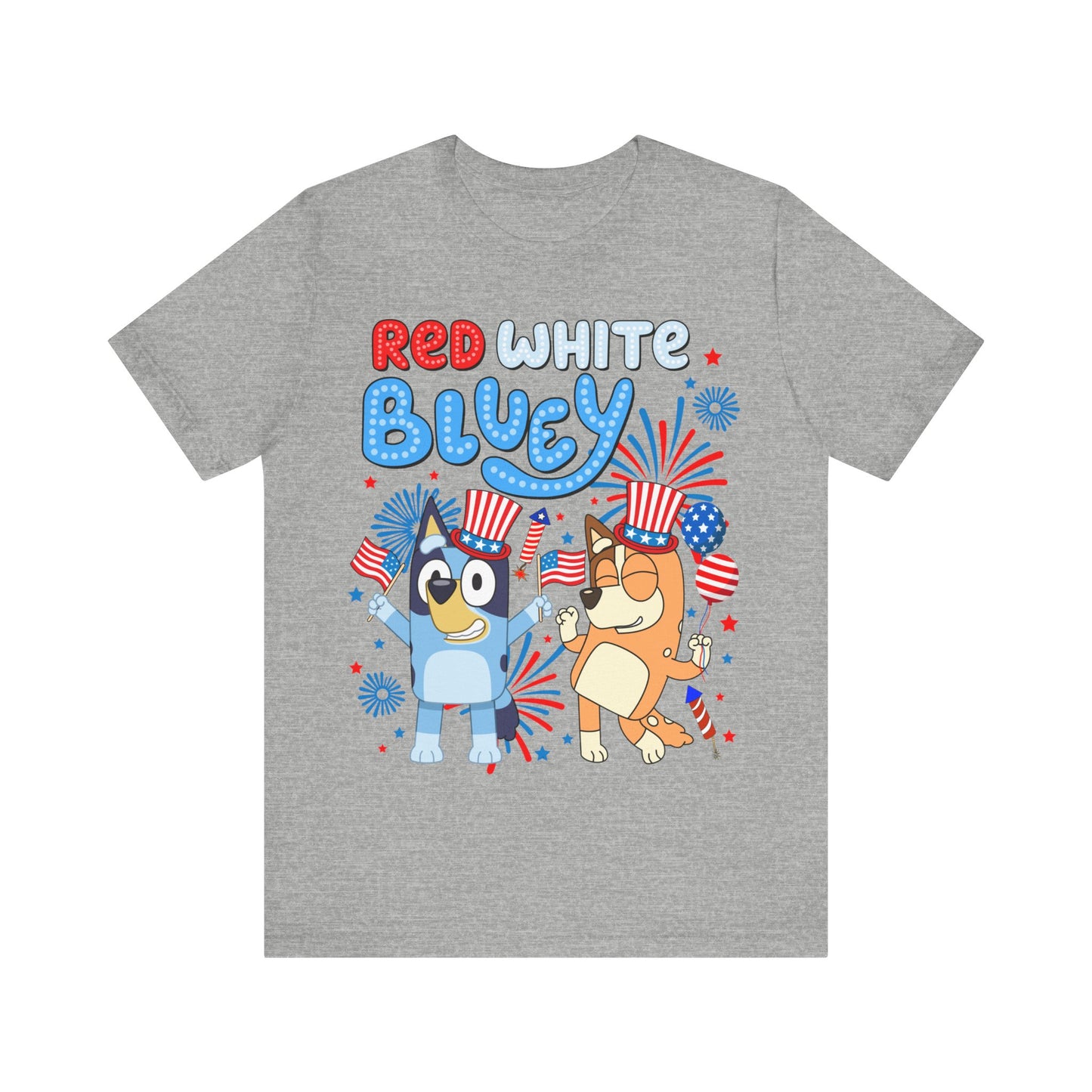 Red, White & Bluey Jersey Short Sleeve Tee