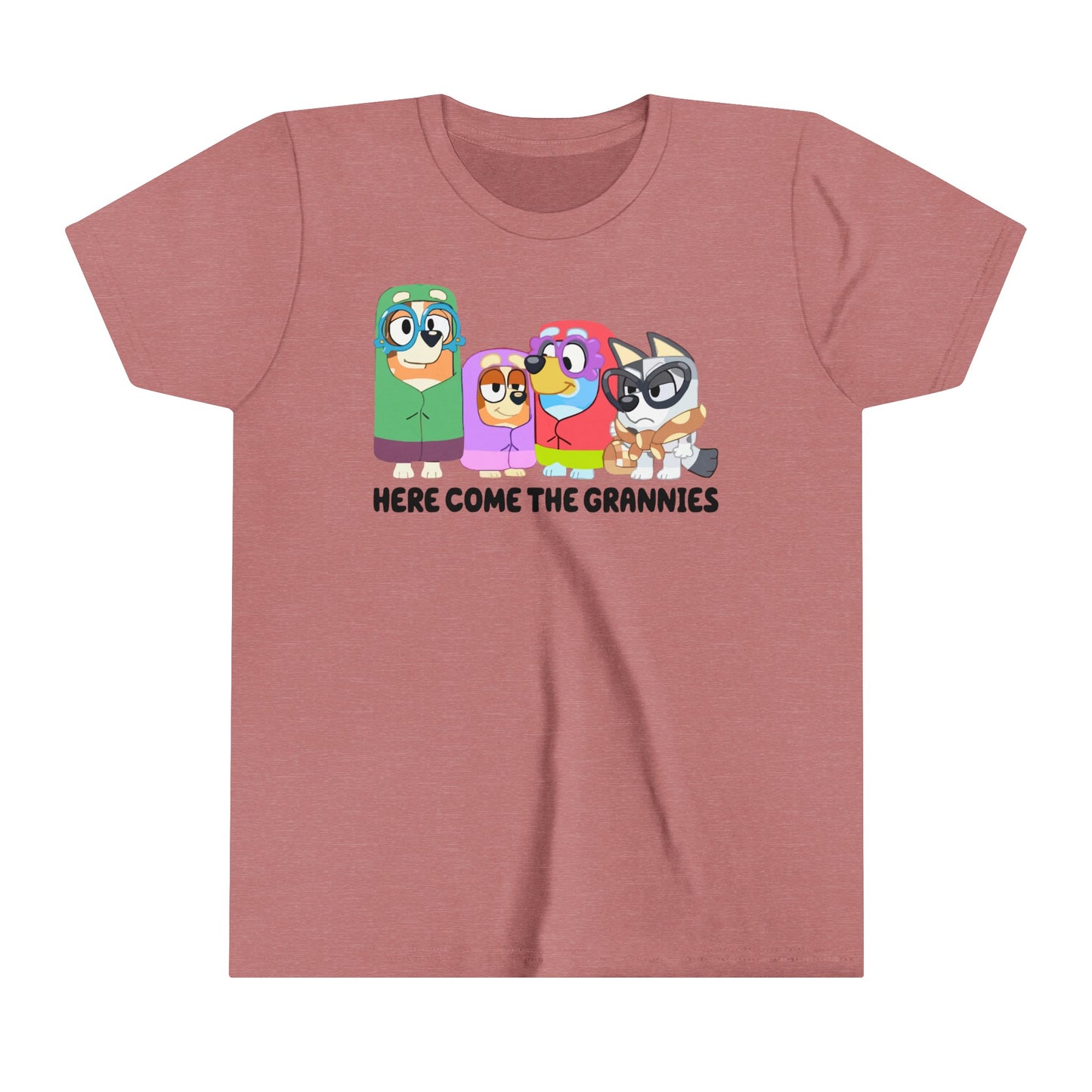 Here Comes the Grannies Youth Short Sleeve Tshirt
