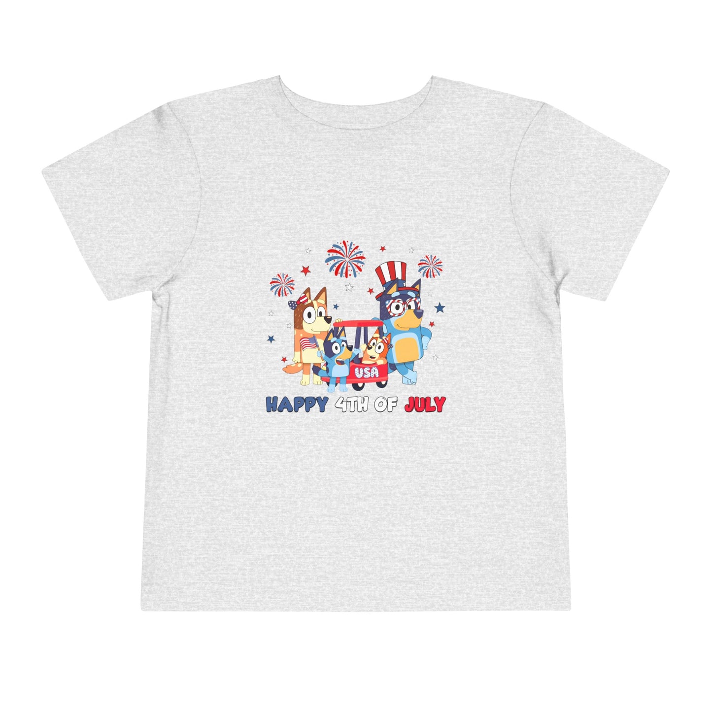 Happy 4th of July Toddler Short Sleeve Tee