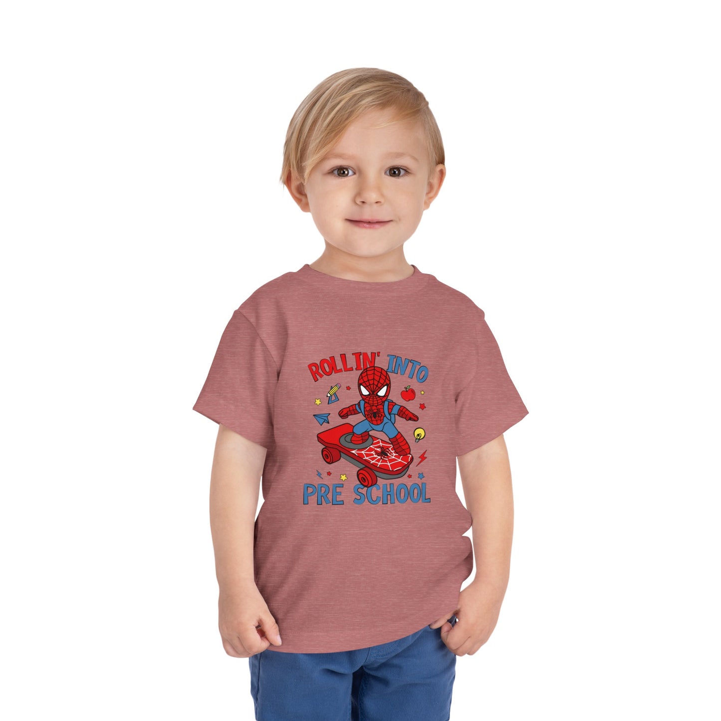 Rollin' Into Preschool Toddler Short Sleeve Tee